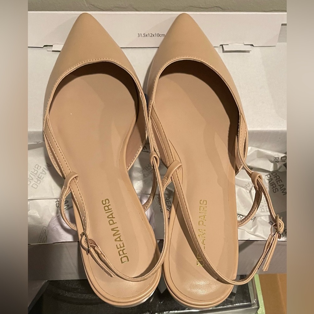 Dream Pairs Nude-PU slingback